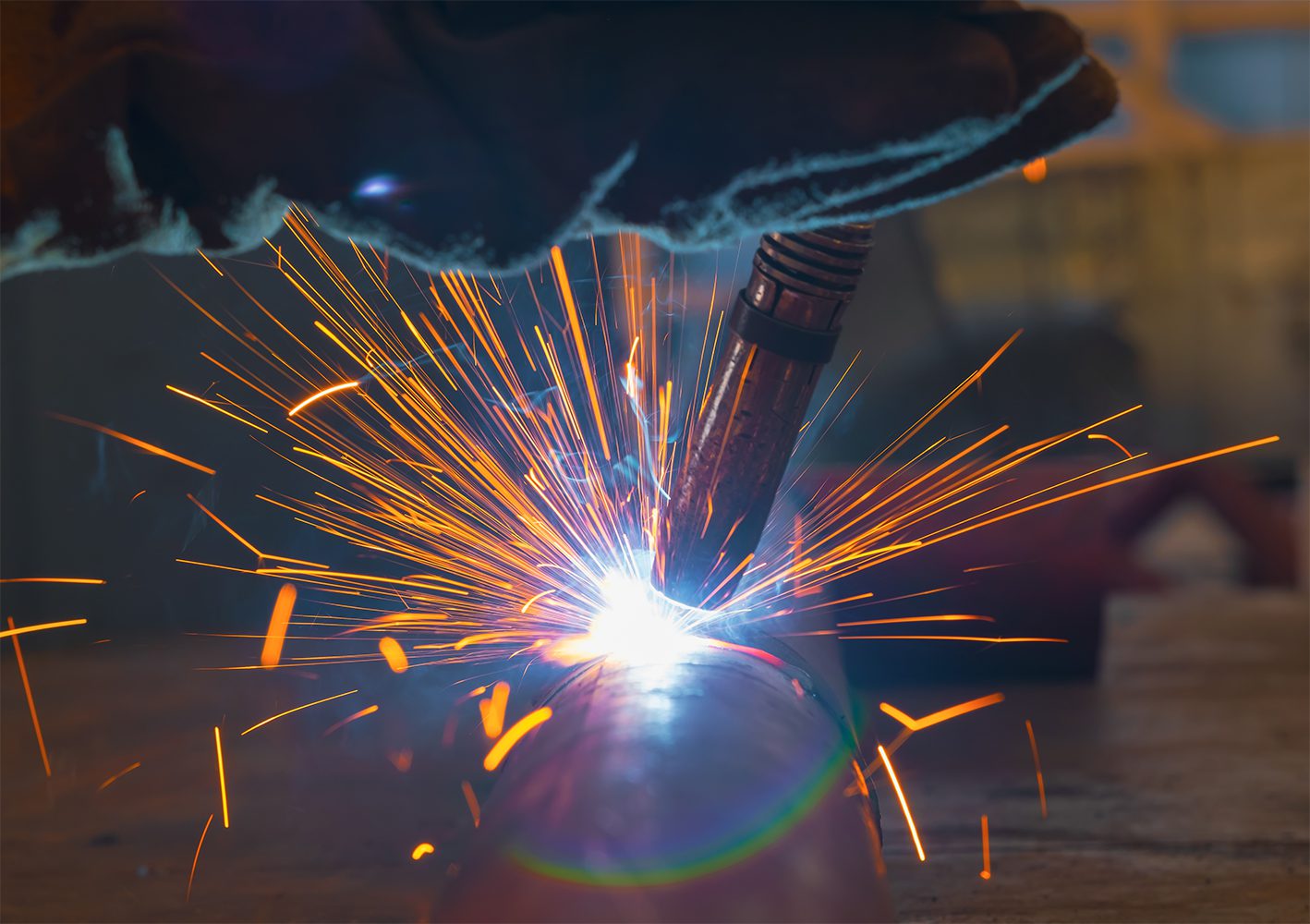 TIG and Resistance Welding sparks
