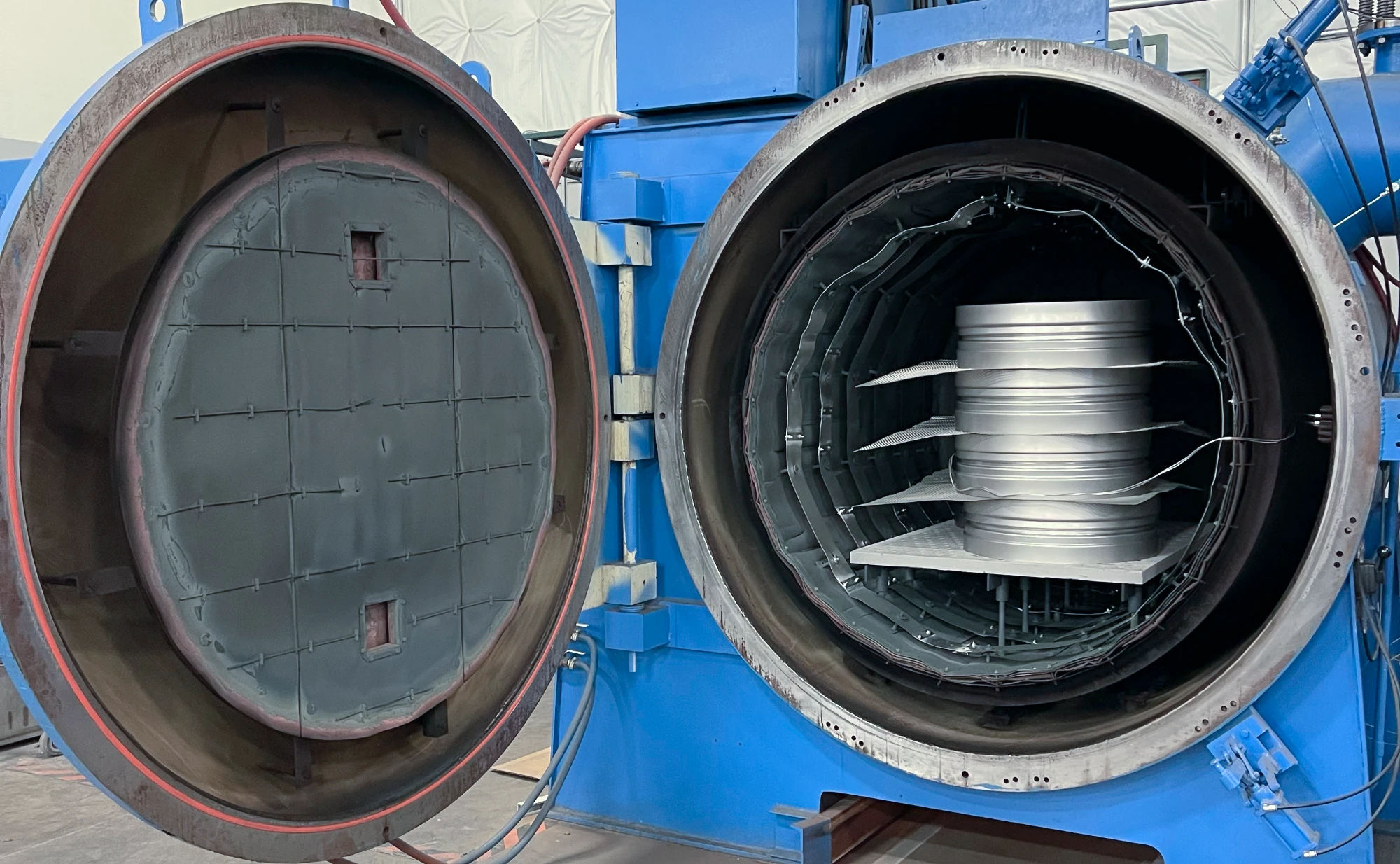 Heat treat services showing industrial furnaces